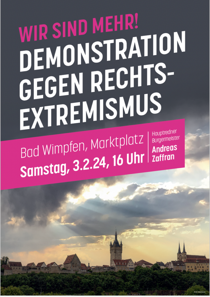 demostration gegen rechts